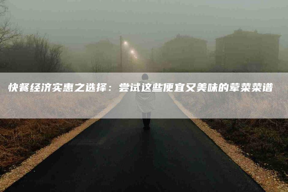 快餐经济实惠之选择：尝试这些便宜又美味的荤菜菜谱