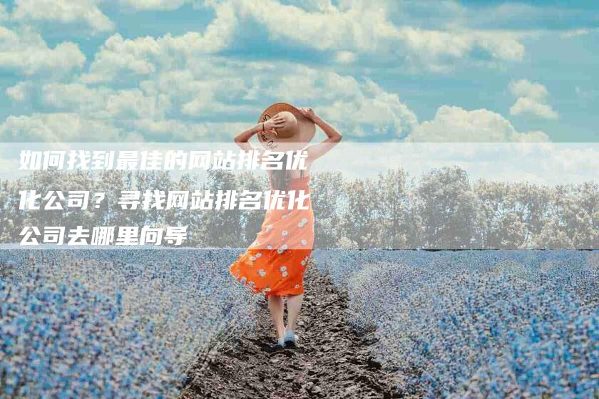 如何找到最佳的网站排名优化公司？寻找网站排名优化公司去哪里向导