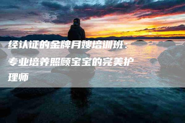 经认证的金牌月嫂培训班：专业培养照顾宝宝的完美护理师