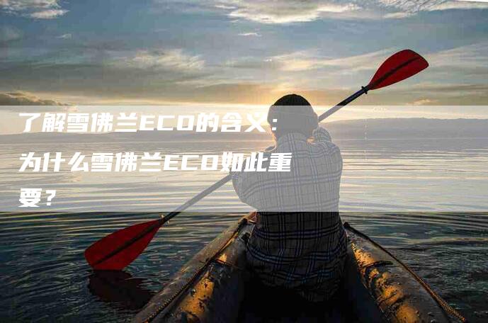 了解雪佛兰ECO的含义：为什么雪佛兰ECO如此重要？