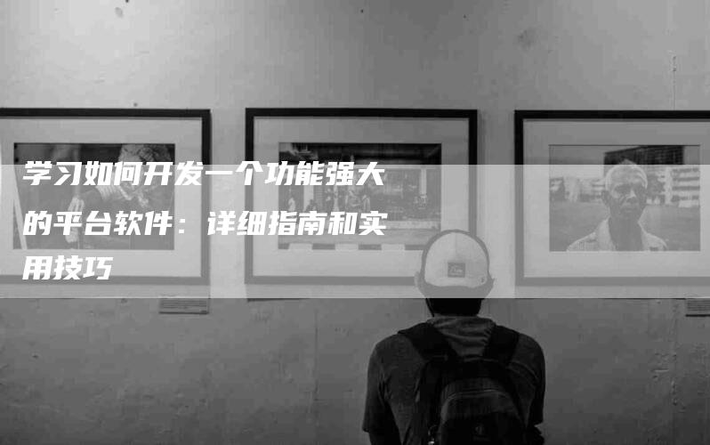 学习如何开发一个功能强大的平台软件：详细指南和实用技巧