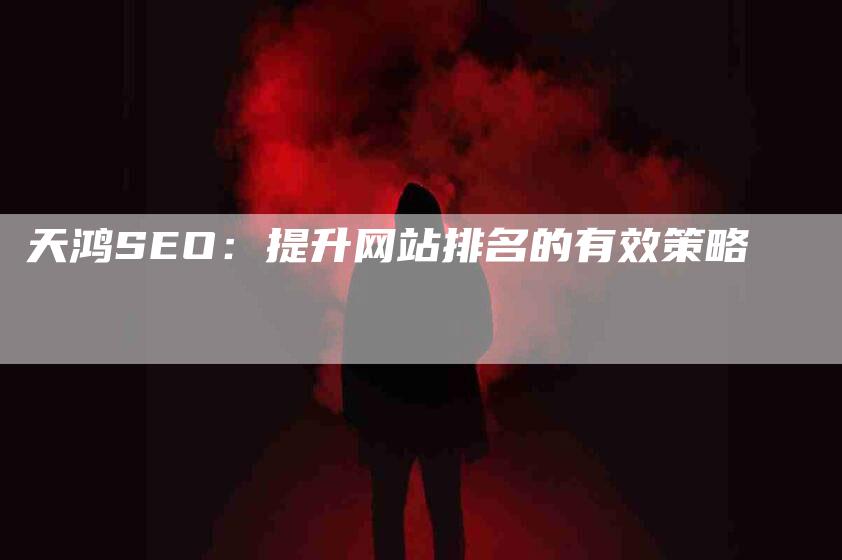 天鸿SEO：提升网站排名的有效策略