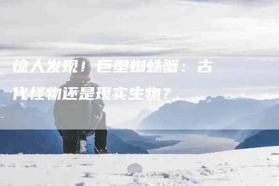 惊人发现！巨型蜘蛛蟹：古代怪物还是现实生物？